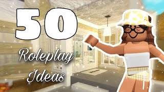 50 ROLEPLAY IDEAS FOR YOUR ROBLOX YOUTUBE CHANNEL or for fun hehe [upl. by Rush]