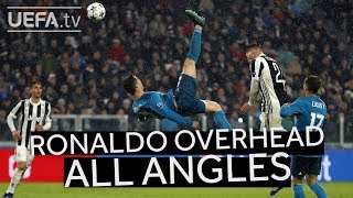 CRISTIANO RONALDO OVERHEAD KICK FROM ALL ANGLES GoalOfTheSeason [upl. by Silloc]