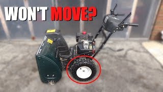 MTD Snowblower Doesnt Move  HOW to FIX [upl. by Anna-Diane623]