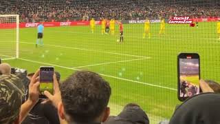 BAJRAMIS Penalty goal at Albania VS Ukraine match FT 12 uefanationsleague albania ukraine [upl. by Atinuahs167]