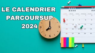 calendrier Parcoursup 2024 [upl. by Niveg]