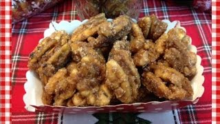 Cinnamon Vanilla Candied Pecans  Gifts from Noreens Kitchen [upl. by Ahse297]