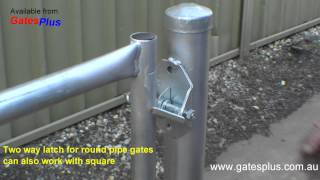 Gate Latch 2 way for round pipe and square [upl. by Hamid752]