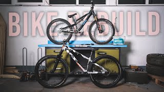 Camo Dirt Jump amp Slopestyle Bike Build Rebuild [upl. by Nosreip328]