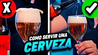 Como servir correctamente una cerveza [upl. by Yelrebmyk]