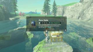 Zelda Breath Of The Wild Zoras Helmet Location [upl. by Aibos]