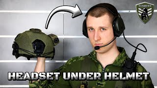 How to Wear a Headset Underneath a Helmet [upl. by Trebo]