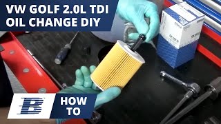 How To Change VW Golf Oil amp Filter 20 TDI [upl. by Yuhas]