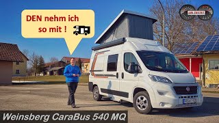 2021 Weinsberg CaraBus 540 MQ mit Aufstelldach  Cleverer Camper  Roomtour  Review [upl. by Aicinet882]