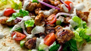 Easy Homemade Chicken Shawarma Recipe  Shawarma Sauce [upl. by Sandry]