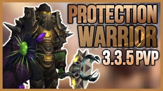 PROTECTION WARRIOR 335 PVP  BEGINNER GUIDE WARMANE WoTLK Classic GearTalentsDuels 2021 [upl. by Yelkcub]