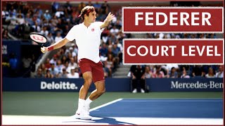 Roger Federer ● Court Level View Best Points [upl. by Esej]