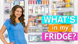 What Is In My Fridge Refrigerator Organization and Tour [upl. by Torrlow]