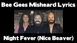 STEVIE RIKS  Bee Gees Misheard Lyrics  Night Fever Nice Beaver  With Stevie Riks [upl. by Sudhir]