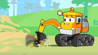 Bagger Kinderfilm  Super Spielplatz  Cartoon für Kinder  Vroom Vroom [upl. by Gaddi]