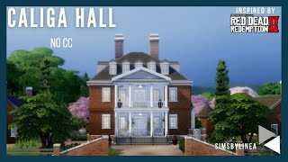 Caliga Hall  Red Dead Redemption 2 inspired Plantation House  Sims 4 Stop Motion [upl. by Aileon]