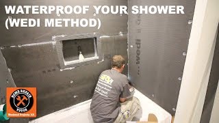 How to Waterproof a Shower Using Wedi StepbyStep [upl. by Langley]