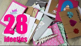 28x DIY kerstkaarten maken [upl. by Ecraep113]