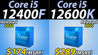 i512400F vs i512600K  How Much Performance Difference [upl. by Penland]