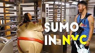 Sumo Suits in New York City  OTGW [upl. by Ynnad]