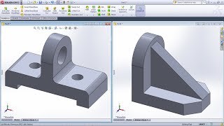 SolidWorks Practice Exercises for Beginners  5  SolidWorks Part Modeling Tutorial [upl. by Ramso]