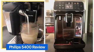 Philips 5400 Espresso Coffee Maker with LatteGo Review [upl. by Goldie]