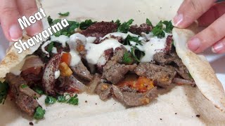 Lebanese Meat Shawarma Recipe  Our Cooking Ideas [upl. by Oeak]