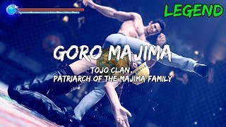 Yakuza Kiwami 2  Boss Battles 5  Goro Majima LEGEND [upl. by Gnoc812]