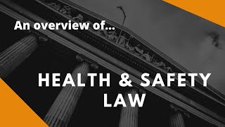 An overview of health and safety law [upl. by Modnar]