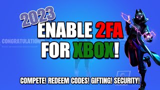 How to Enable 2FA Two Factor Authentication on Xbox  Working 2023  Fortnite [upl. by Boehike]