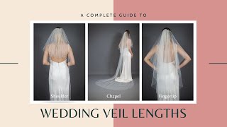 Wedding Veil Length Guide [upl. by Arimas]