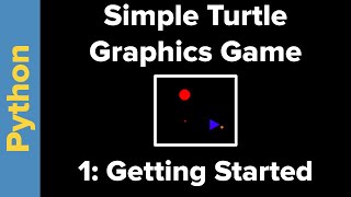 Simple Python Turtle Graphics Game Part 1 [upl. by Biagio]