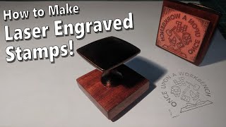 Engraving Rubber Stamps with a K40 Laser [upl. by Ahseikan286]