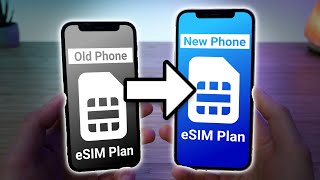 How to Transfer eSIM from one iPhone to Another [upl. by Esilanna]