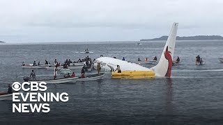 Air Niugini plane crash American passenger describes plane missing runway [upl. by Lin]