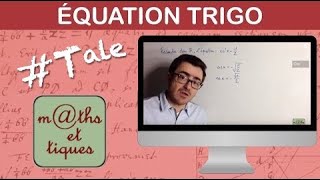 Résoudre une équation trigonométrique  Terminale [upl. by Neemsay]