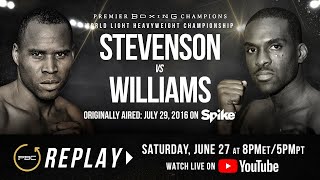 PBC Replay Adonis Stevenson vs Thomas Williams Jr  Full Televised Fight Card [upl. by Kinata]