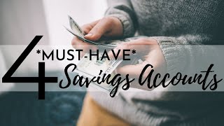 4 Types of Savings Accounts EVERYONE Should Have⎟PERSONAL FINANCE TIPS⎟How to Save Money [upl. by Ebsen]