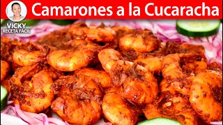 🍤CAMARONES A LA CUCARACHA  VickyRecetaFacil [upl. by Akenahs318]