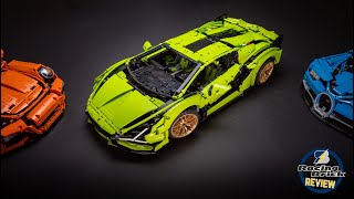 LEGO Technic 42115 Lamborghini Sián detailed building review [upl. by Nnaj]