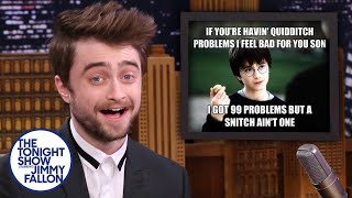 Daniel Radcliffe Reacts to Harry Potter Memes [upl. by Agnot]