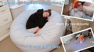 i made a 5 foot bean bag [upl. by Nilcaj]