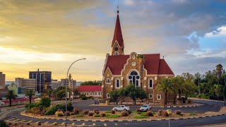 WINDHOEK NAMIBIA  HD AERIAL VIEW [upl. by Rodavlas]