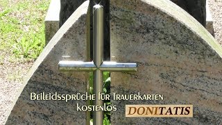 Beileidssprüche für Trauerkarten kostenlos [upl. by Nirmak]