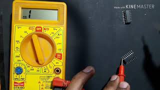 How to check CD4017 ic in digital multimeter  4017 ic Testing [upl. by Lazarus]