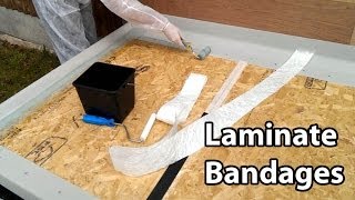 Part 3 Fibreglass Roof Bandages  Laminate Trims amp Joins [upl. by Awra]