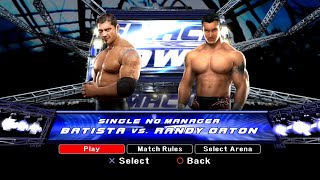 WWE SmackDown VS Raw 2008 PS3  Batista VS Randy Orton 2KmClassic [upl. by Idok]