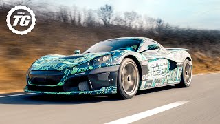 WORLD EXCLUSIVE Rimac CTwo electric hypercar first drive  Top Gear [upl. by Ian723]