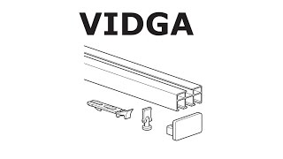 HOW TO INSTALL IKEA VIDGA RAIL TRIPLE TRACK [upl. by Isa]