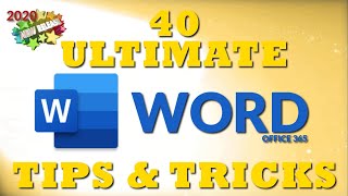 40 Ultimate Word Tips and Tricks for 2020 [upl. by Enamrahc]